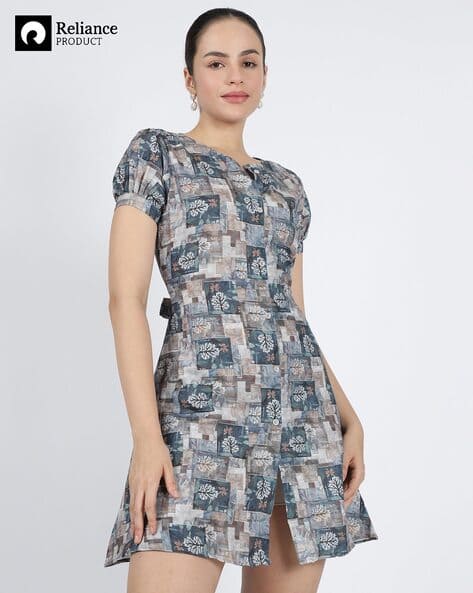 slim fit dress slacks Maddie Short Sleeve Dress main image 1
