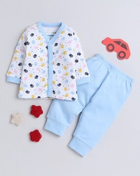 bumzee Printed Jhabla & Joggers Set-picture-49