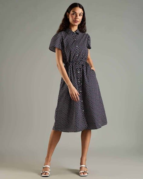 TOMMY HILFIGER Women Geometric Shirt Dress