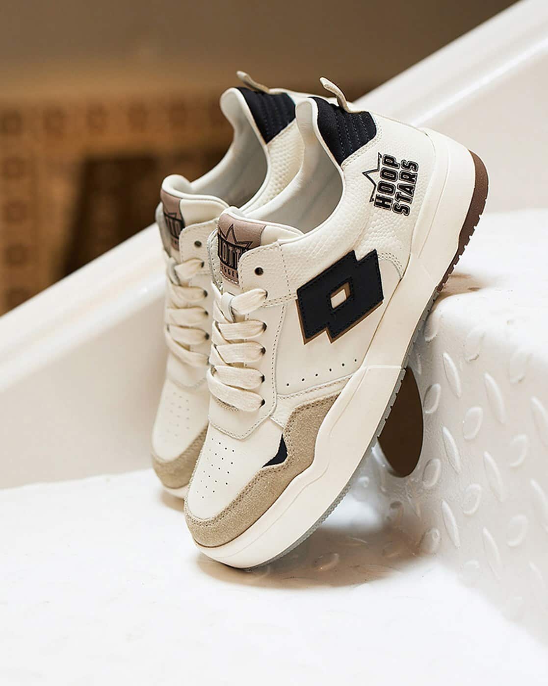 Men Hoop Star OG Leather Sneakers