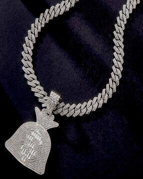 vaghbhatt Men Stone-Studded Link Chain with Pendant-picture-24