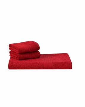 Pack of 2 250 GSM Hand Towels with 1 Bath Towel-image-26