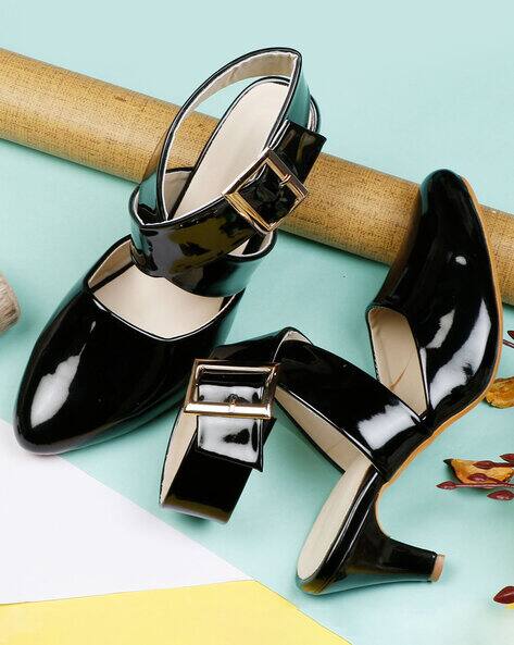 PAHASA Women Round-Toe Heeled Sandals