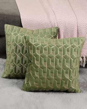 tanlooms Set of 2 Velvet Cushion Covers 16" x 16" -picture-16