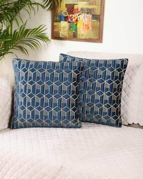 tanlooms Set of 2 Velvet Cushion Covers 16" x 16" -picture-18