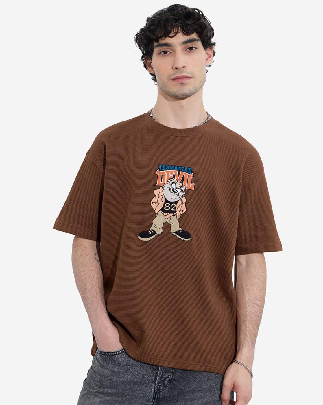 Buy Brown Tshirts for Men by THE SOULED STORE Online | Ajio.com
