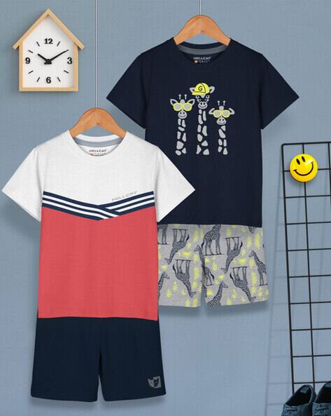 Hellcat Boys Pack of 2 Printed Shorts & T-Shirt Set