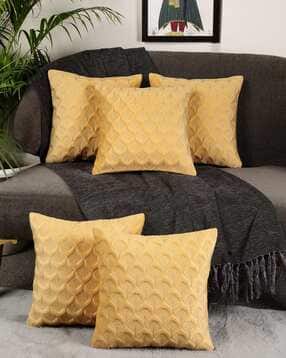 monkdecor Set of 5 Embroidered Cushion Covers 12" x 12" -picture-29