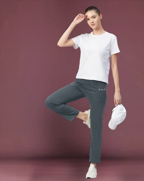 7 Threads Women Straight Cotton Track Pants
