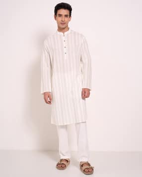 indus route by pantaloons Men Striped Regular  Fit Kurta-picture-25
