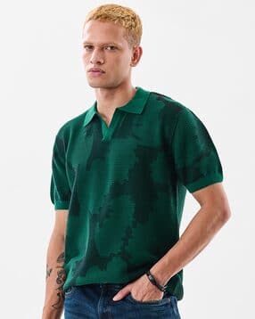 snitch Men Camouflage Print Polo T-Shirt -picture-35