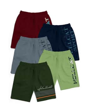 hellcat Pack of 5 Boy Regular Fit Flat-Front Shorts-picture-36
