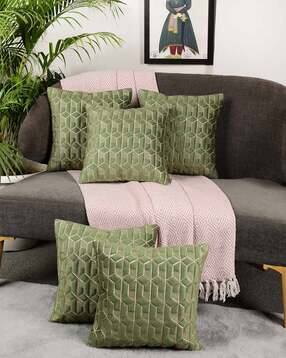 tanlooms Set of 5 Geometric Pattern Cushion Covers 12" x 12"-picture-22