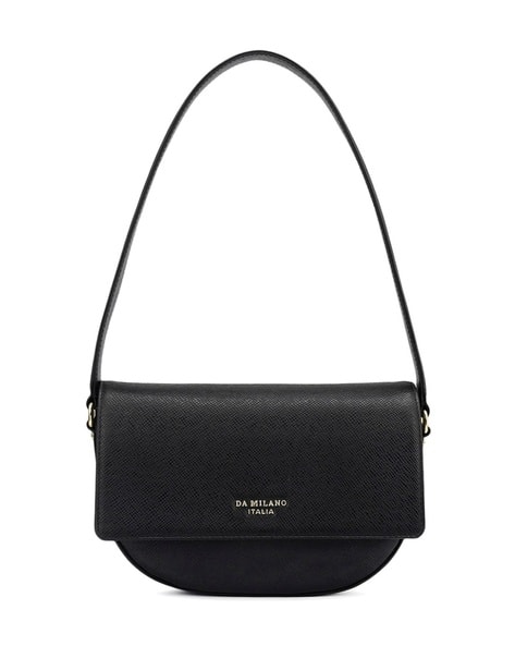 Da Milano Women Baguette with Typographic Metal Accent