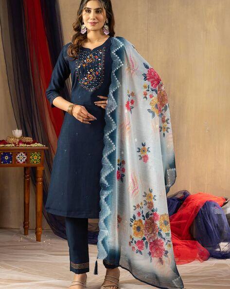 Nyrika Women Floral A-Line Kurta Set