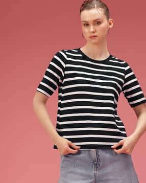 togs & terre Women Oversized Fit Striped T-Shirt-picture-53