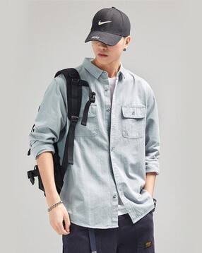 divawalk Men Regular Fit Shirt with Flap Pockets-picture-11