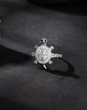 giva Men Sterling Silver Wise Tortoise Ring-picture-25
