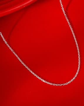 giva Women Sterling Silver Sparkle Minimalist Link Chain-picture-19