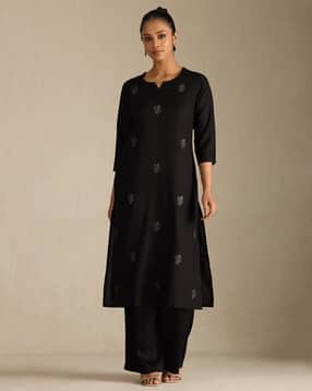 Women Floral Print Straight Kurta-image-32