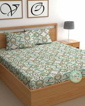 cg homes 180 TC Printed Double Bedsheet with Pillow Covers -picture-18
