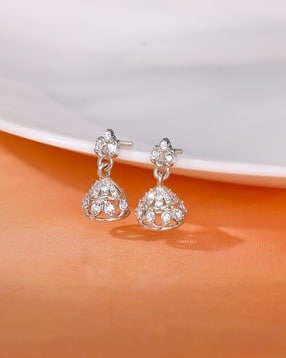 giva Women Sterling Silver Mithila Jhumka Earrings-picture-40