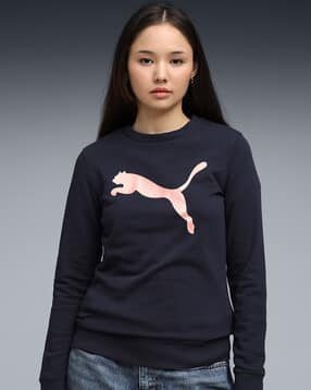 puma Logo Print Slip On Sweatshirt-picture-18