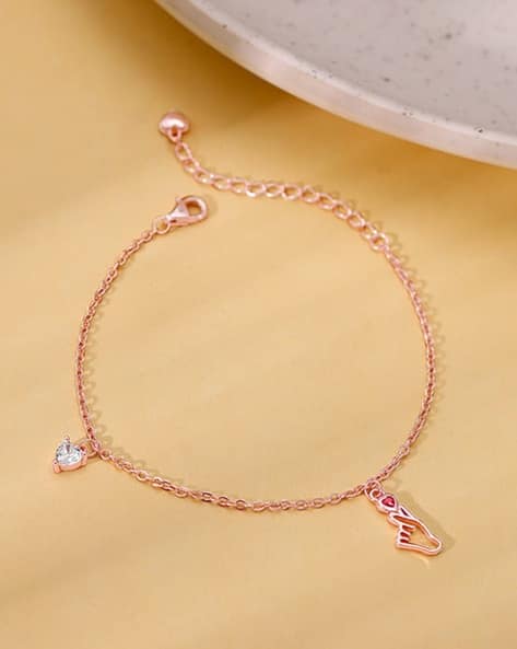 Buy Rose Gold-Toned Bracelets Bangles for Women by Giva Online