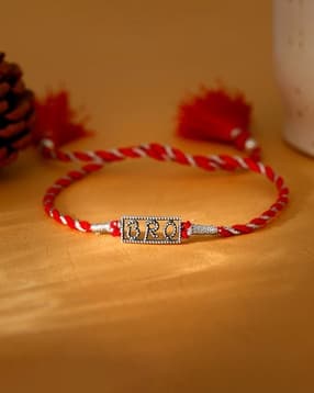 giva Men Sterling Silver Oxidised Bro Rakhi-picture-22