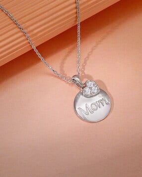 giva Women Sterling Silver Love For Mom Pendant with Chain-picture-31