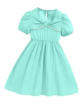 teevos Girls Round-Neck A-Line Dress-picture-23