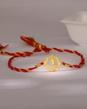 giva Men Sterling Silver Gold-Plated Jai Bajrangi Rakhi-picture-35