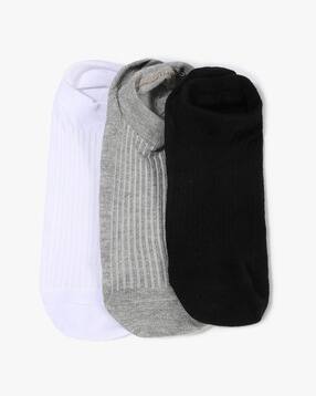 yousta Men Pack of 3 Striped No-Show Socks-picture-23