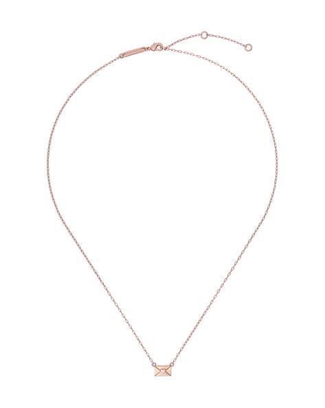 Buy Rose Gold-Toned Pink Necklaces Pendants for Women by Ted