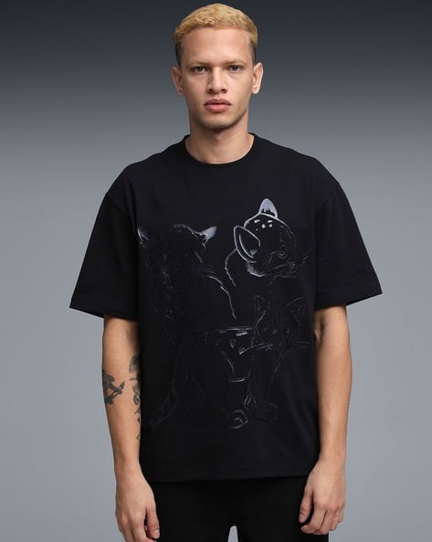 Puma Men House of Graphics  Relaxed Fit Cotton Tee