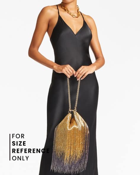 パーティーバッグ IMMY CHOO CALLIE SATIN W CRYSTAL WITH FRINGE AND TASSEL CALLIE SHOULDER | Cassis Satin Shoulder Bag with Crystal