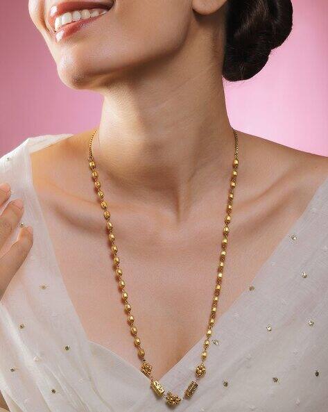 Rubans Women Gold-Plated Beaded Short Necklace
