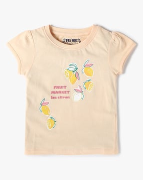inf frendz Infants Graphic Print Cotton Round-Neck T-Shirt-picture-15