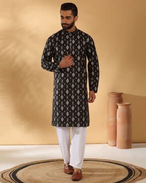 kraft india Men Printed Regular Fit Long Kurta-picture-27