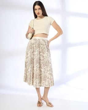 Buy Fig Women Printed Accordian Pleat Online | Ajio.com Buy Fig Women Printed Accordian Pleat Online | Ajio.com