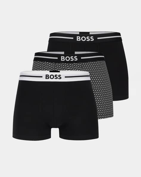 3-Pack Logo Waistbands Stretch-Cotton Trunks