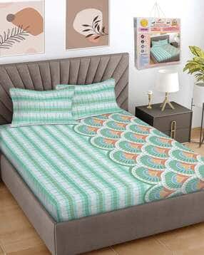 fabinaliv 300 TC King Size Double Bedsheet with Pillow Covers-picture-18