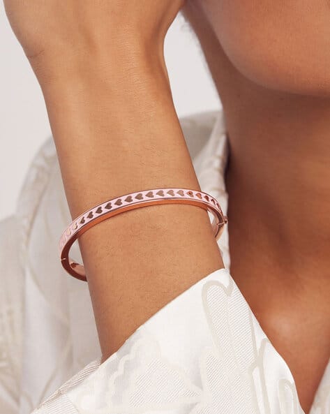 Rose Gold Bangle Ted Baker Clemara Bangle Enamel Heart Slip-on Bangle