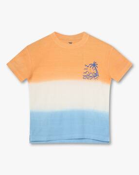 kb team spirit Boys Dip Dye Tailored Fit Crew-Neck T-Shirt-picture-29