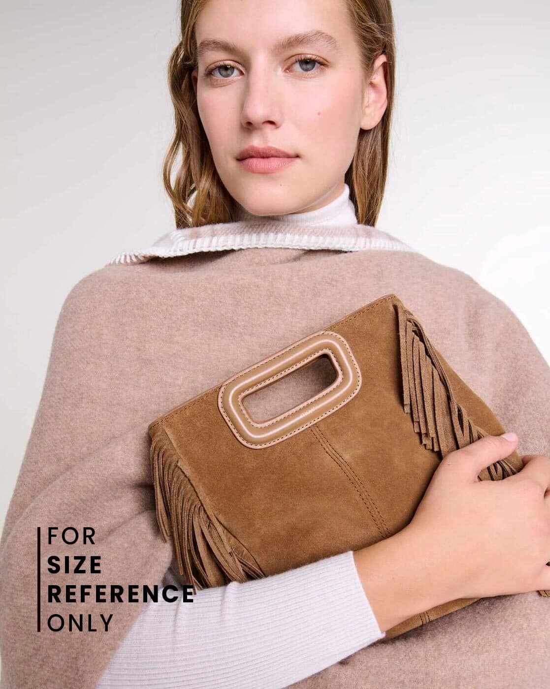 Buy Maje Suede Fringed M Bag Camel Brown Color Women AJIO LUXE