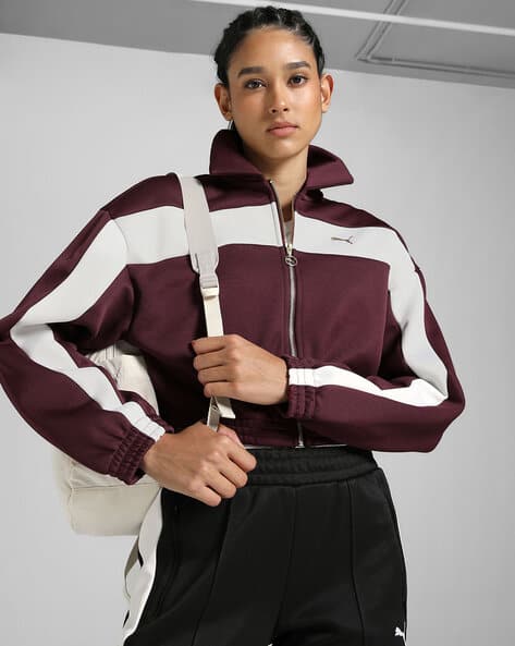 Relaxed Fit Colour-Block Track Jacket
