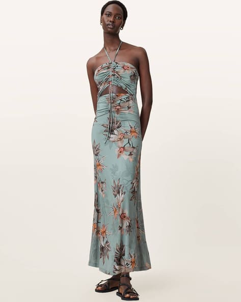 Buy ALL SAINTS Celia Maxi Bodycon Dress | Adena Dusty Blue Color Women | AJIO LUXE Buy ALL SAINTS Celia Maxi Bodycon Dress | Adena Dusty Blue Color Women | AJIO LUXE