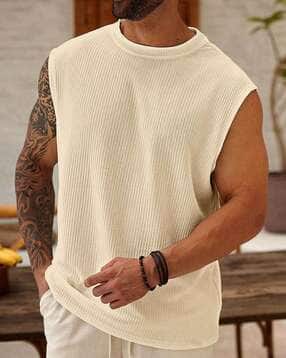 kajaru x ag Men Ribbed Round-Neck Vest-picture-10