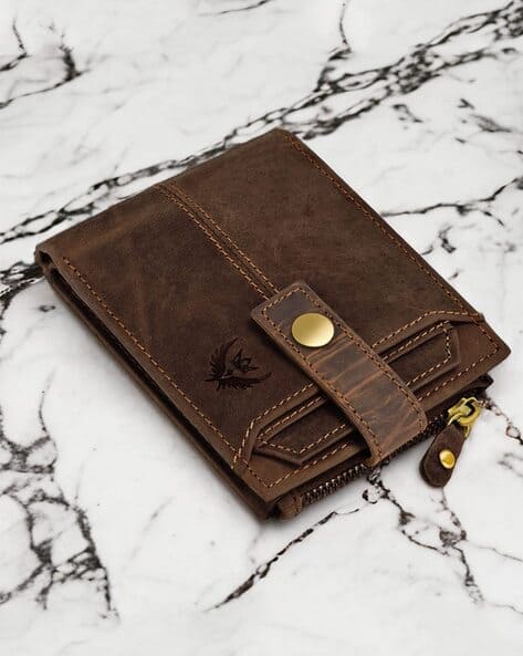 LORENZ Bi-Fold Wallet with Snap-Button Closure