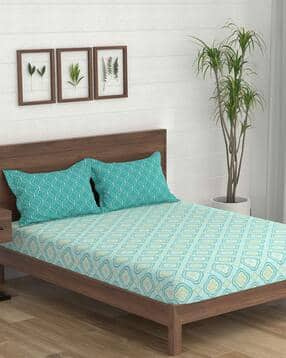 portico Morning Glory Cotton Bedsheet-picture-42